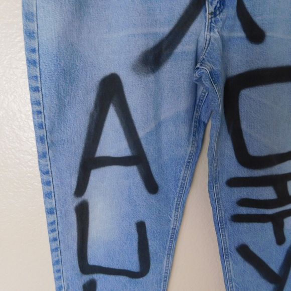 Carhartt Relaxed Fit Custom Art Jeans Size 40x30 5 Pocket Design Denim Logo - Picture 9 of 16